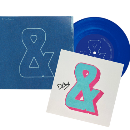 Bastille-And-Part-2-Blue-Vinyl-7in-Signed-Art-Card