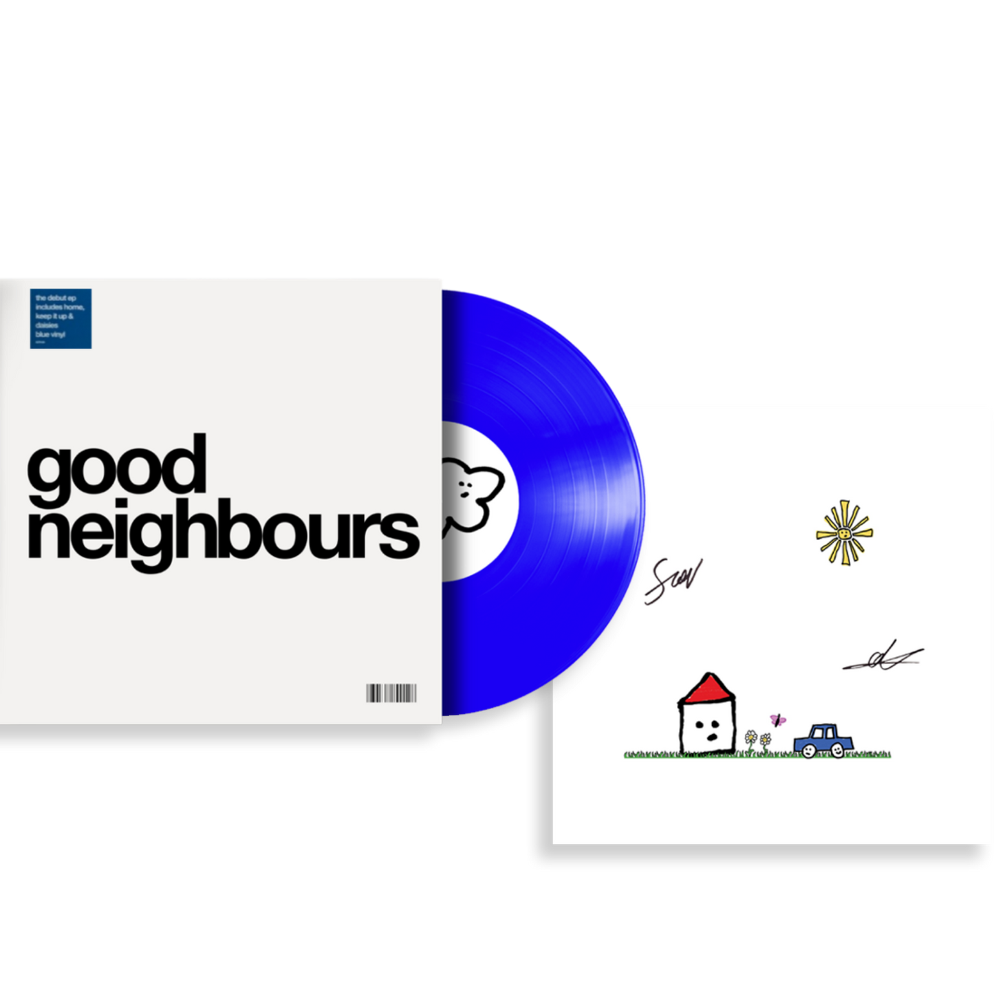 SIGNED Good Neighbours: Good Neighbours - Blue Vinyl EP