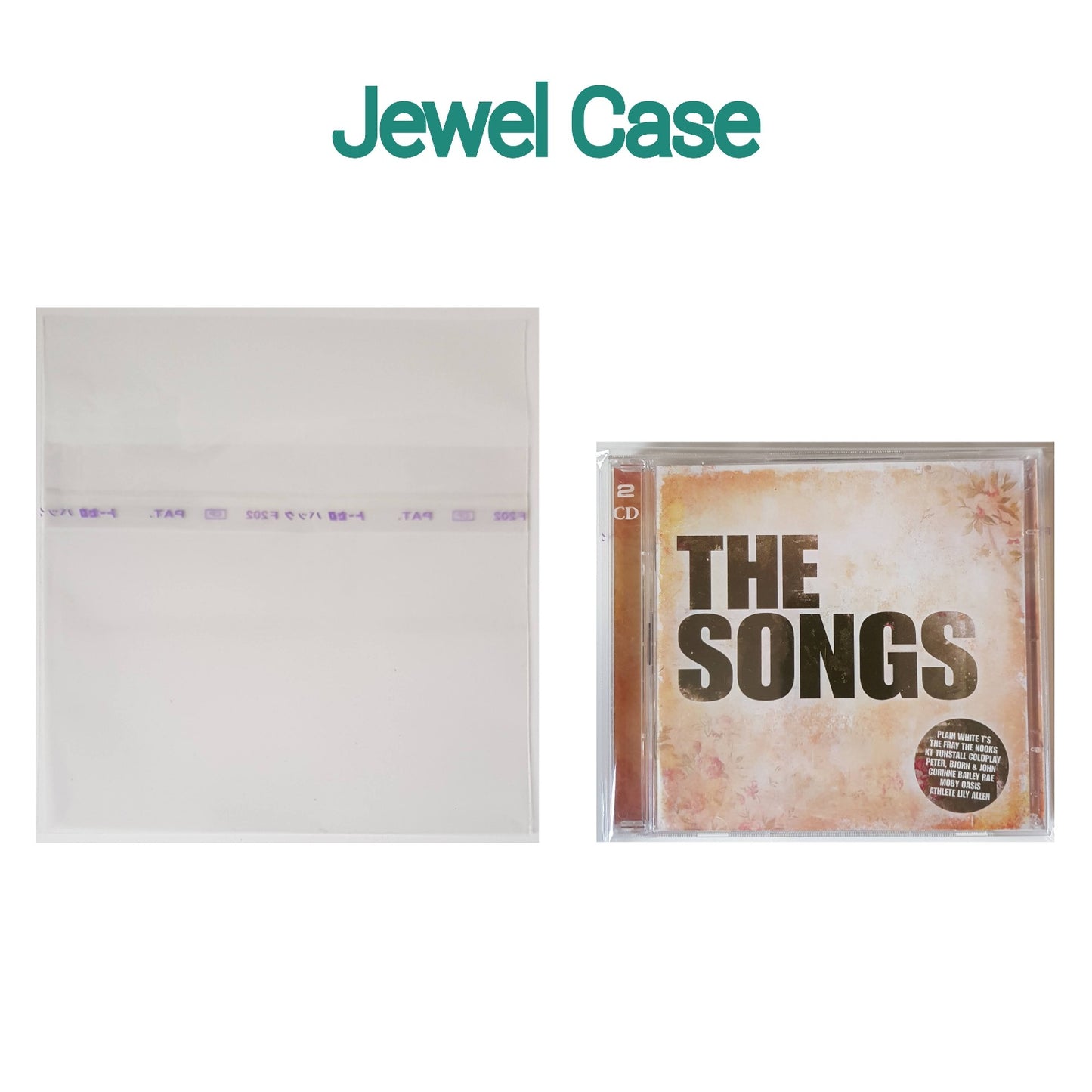 100 CD Jewel Case Resealable Japanese Sleeves