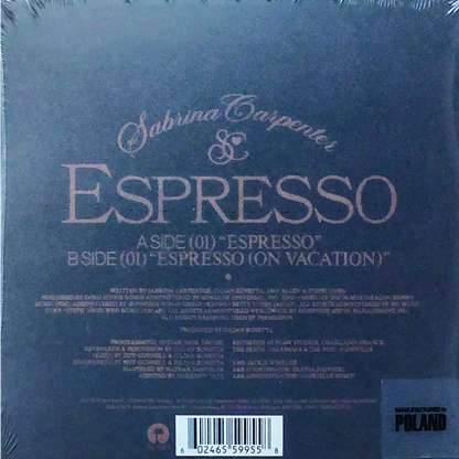 Sabrina Carpenter: Espresso - Chocolate Brown 7" Single