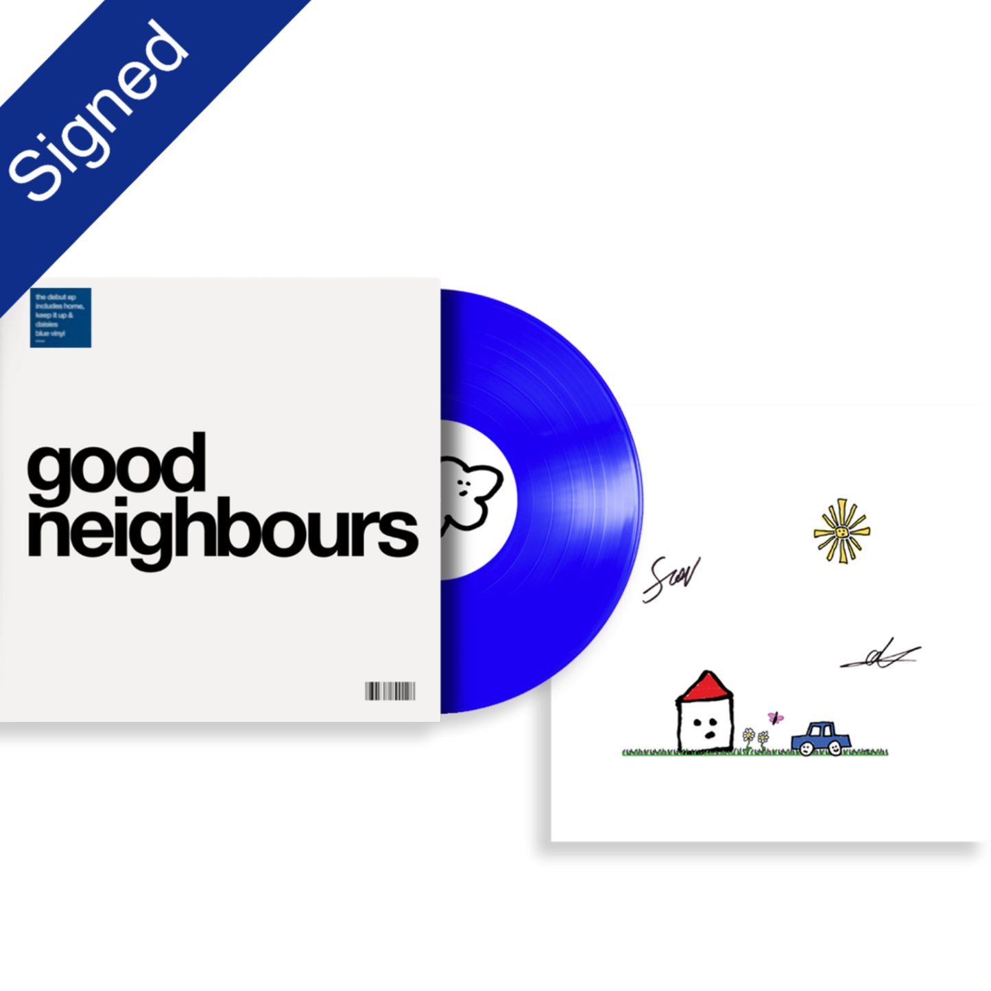 SIGNED Good Neighbours: Good Neighbours - Blue Vinyl EP