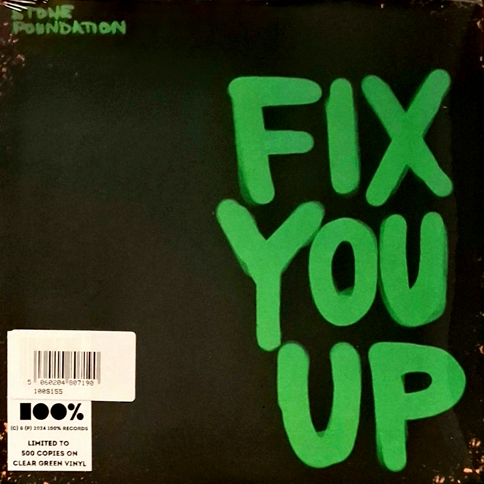 Stone-Foundation-Fix-You-Up-Green-Vinyl-7in-Single