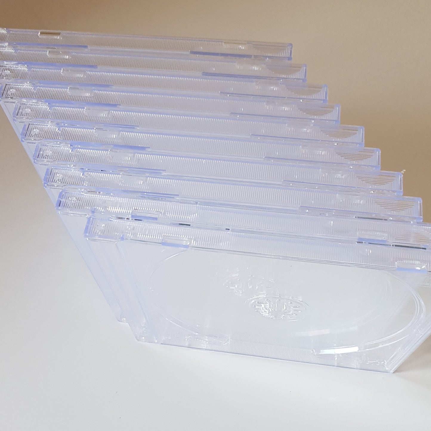 10 CD Jewel Replacement Cases with Clear Tray