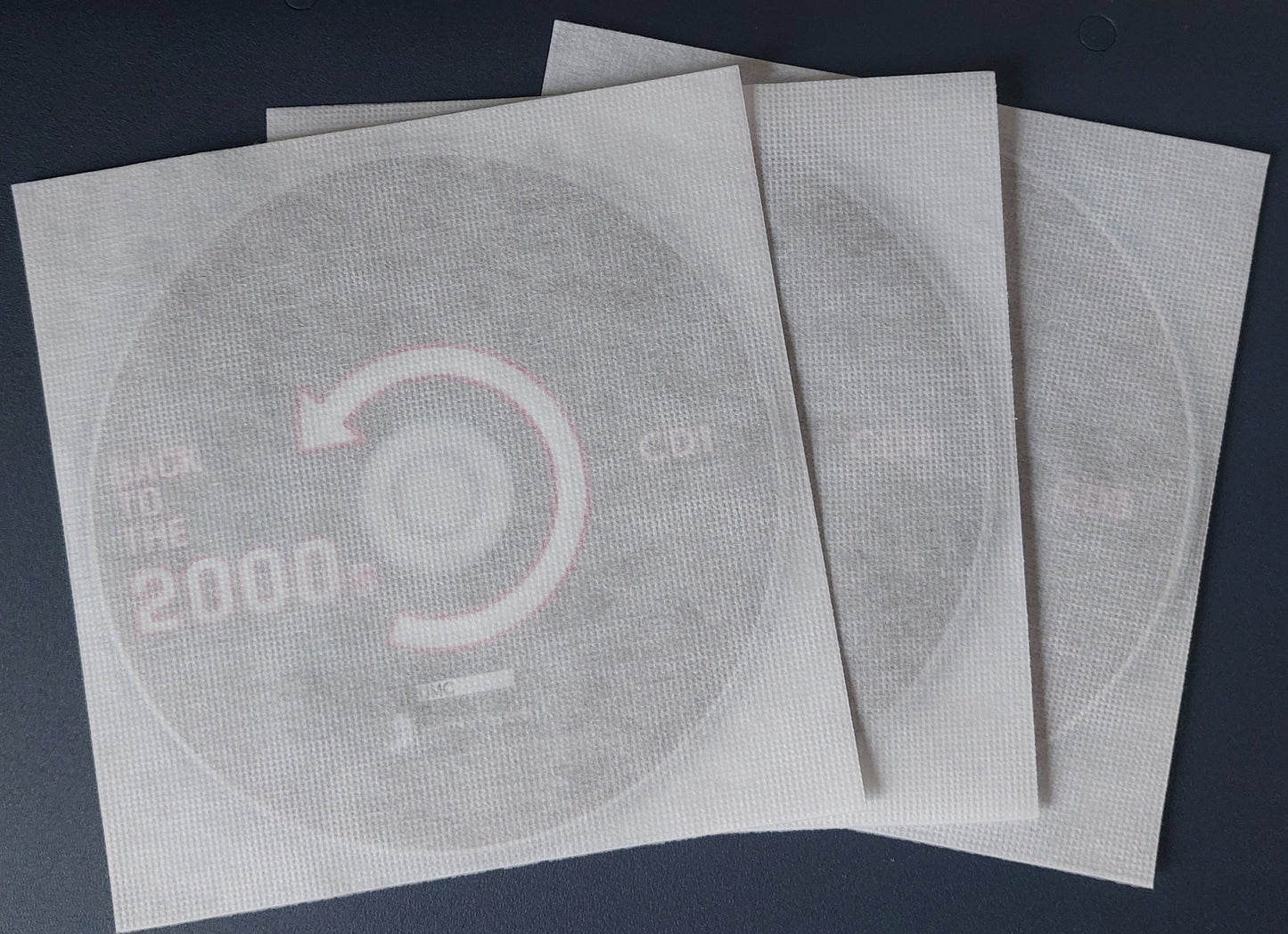 50 japanische Vliesstoffeinlagen für CD/DVD/UHD/BD