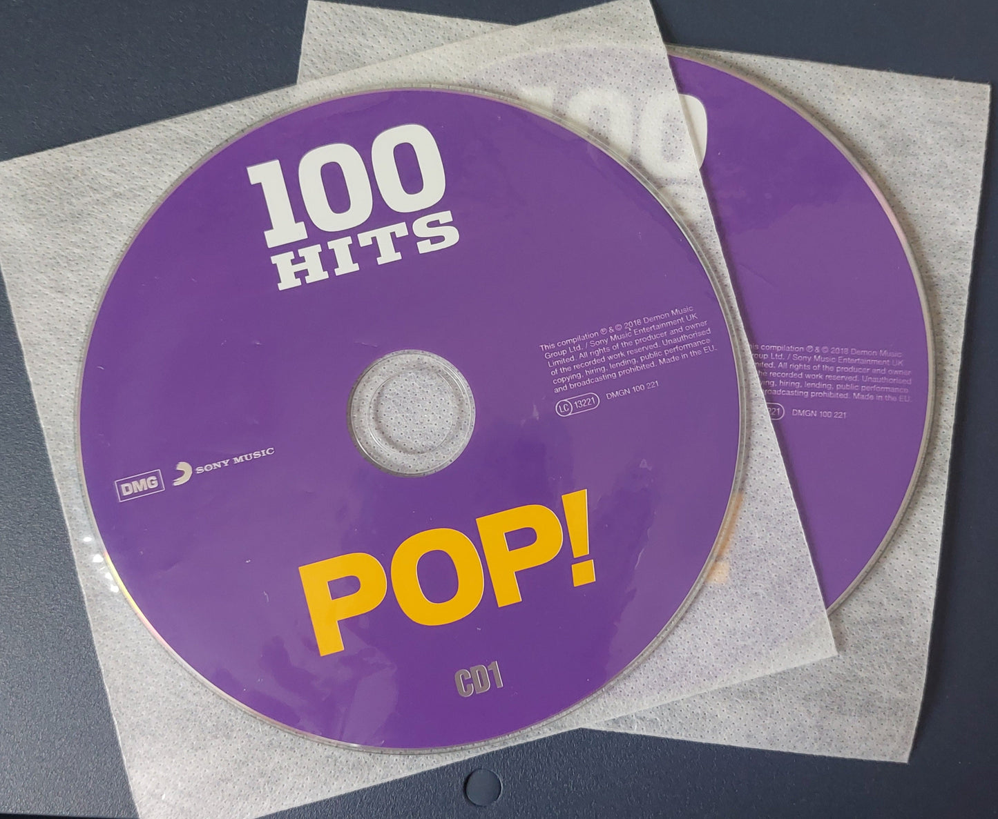 100 durchsichtige Innenseiten aus japanischem Stoff für CD/DVD/BD/UHD