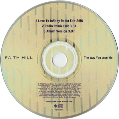 Faith Hill: The Way You Love Me - Promo-CD-Single (NM/NM)