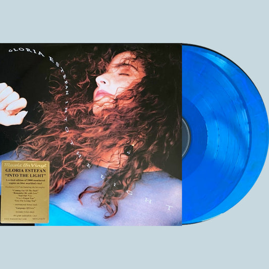 Gloria Estefan: Into The Light - LP numéroté remasterisé en vinyle bleu marbré