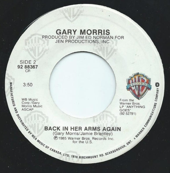 Gary Morris : Fleur sauvage 7" Single (VG+)