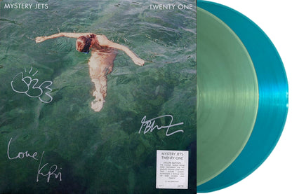 SIGNIERTE Mystery Jets: Twenty One - Green &amp; Blue 180g Vinyl Deluxe Edition 2xLP